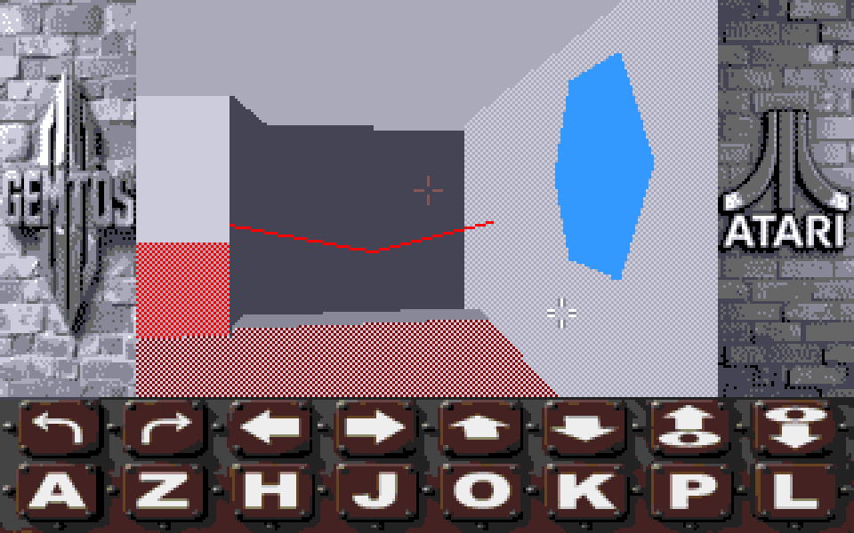 3-D Construction Kit Exploration atari screenshot